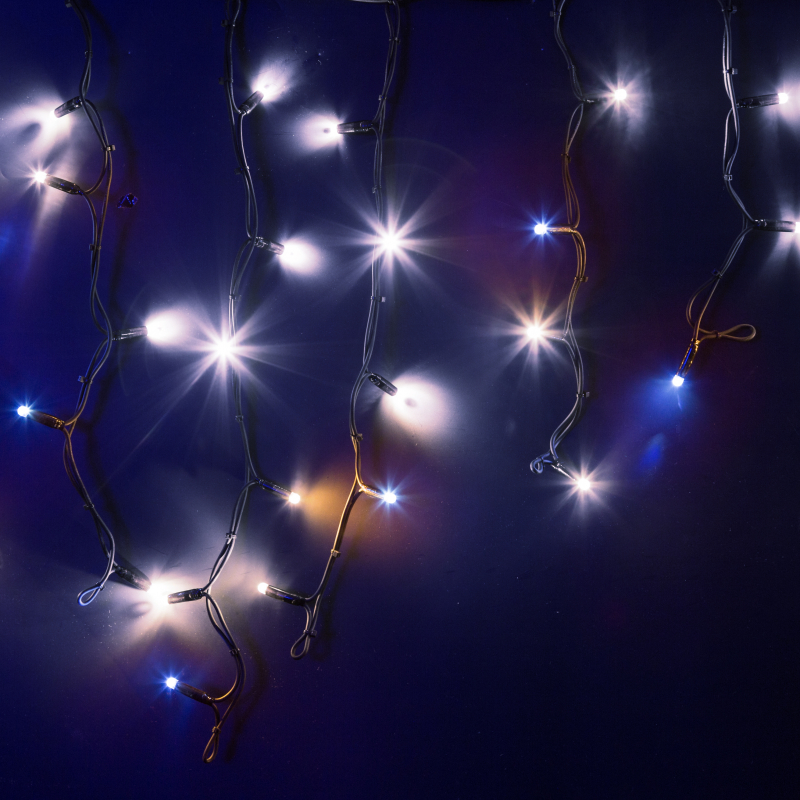 

Гирлянда NEON-NIGHT светодиодная бахрома, ламп: 128шт., 4м x 0,6, белый (255-235)