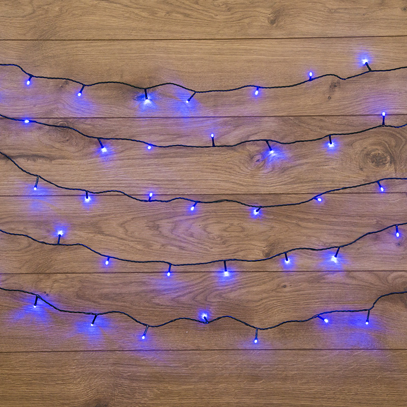 

Гирлянда NEON-NIGHT светодиодная нить, ламп: 120шт., 15м, синий (303-053), нет данных