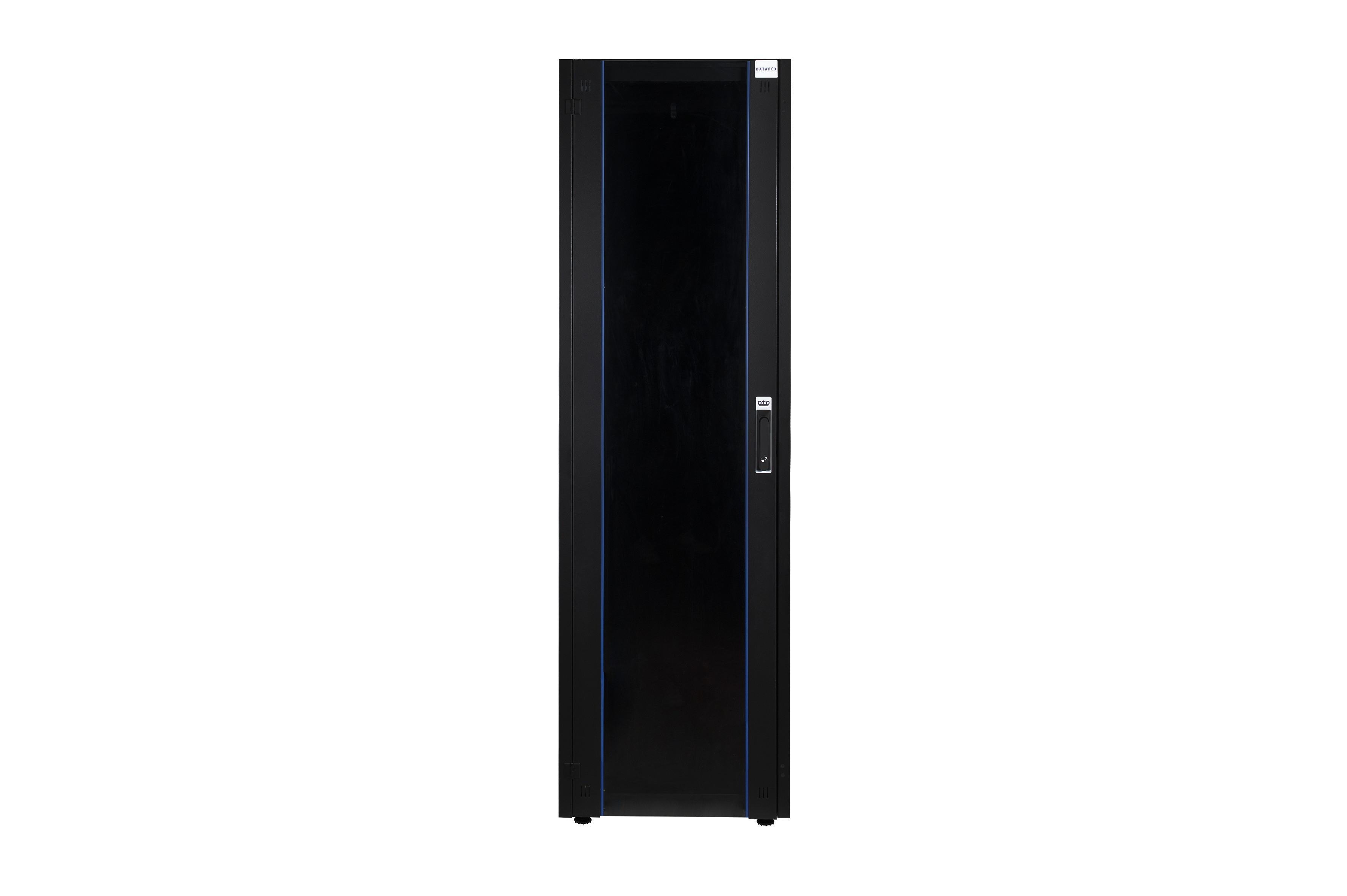 Шкаф телекоммуникационный напольный 26U 600x600 мм, стекло, черный, разборный, Datarex (DR-700201)