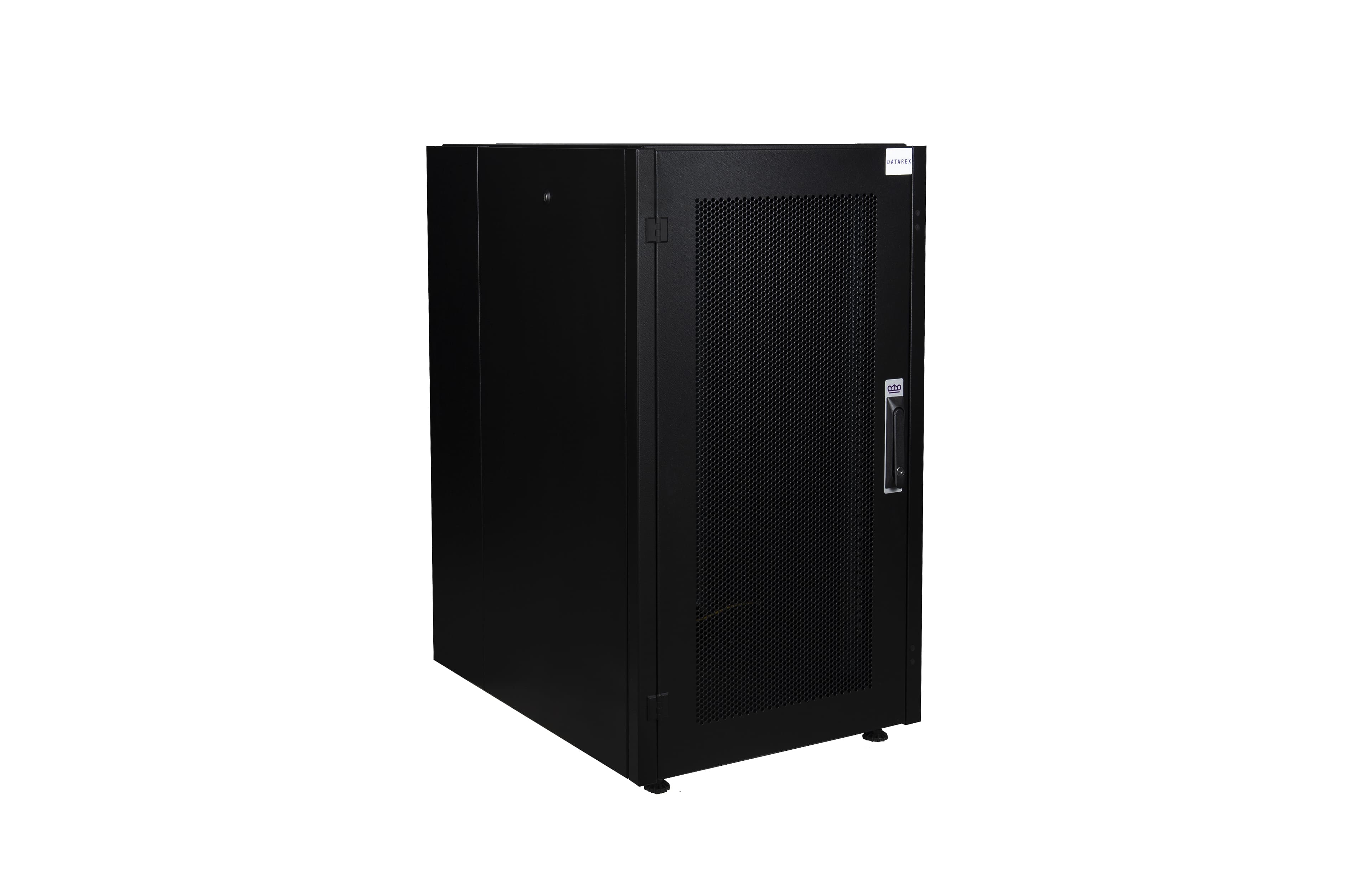 Шкаф телекоммуникационный напольный 20U 600x800 мм, перфорация, черный, разборный, Datarex (DR-721011)