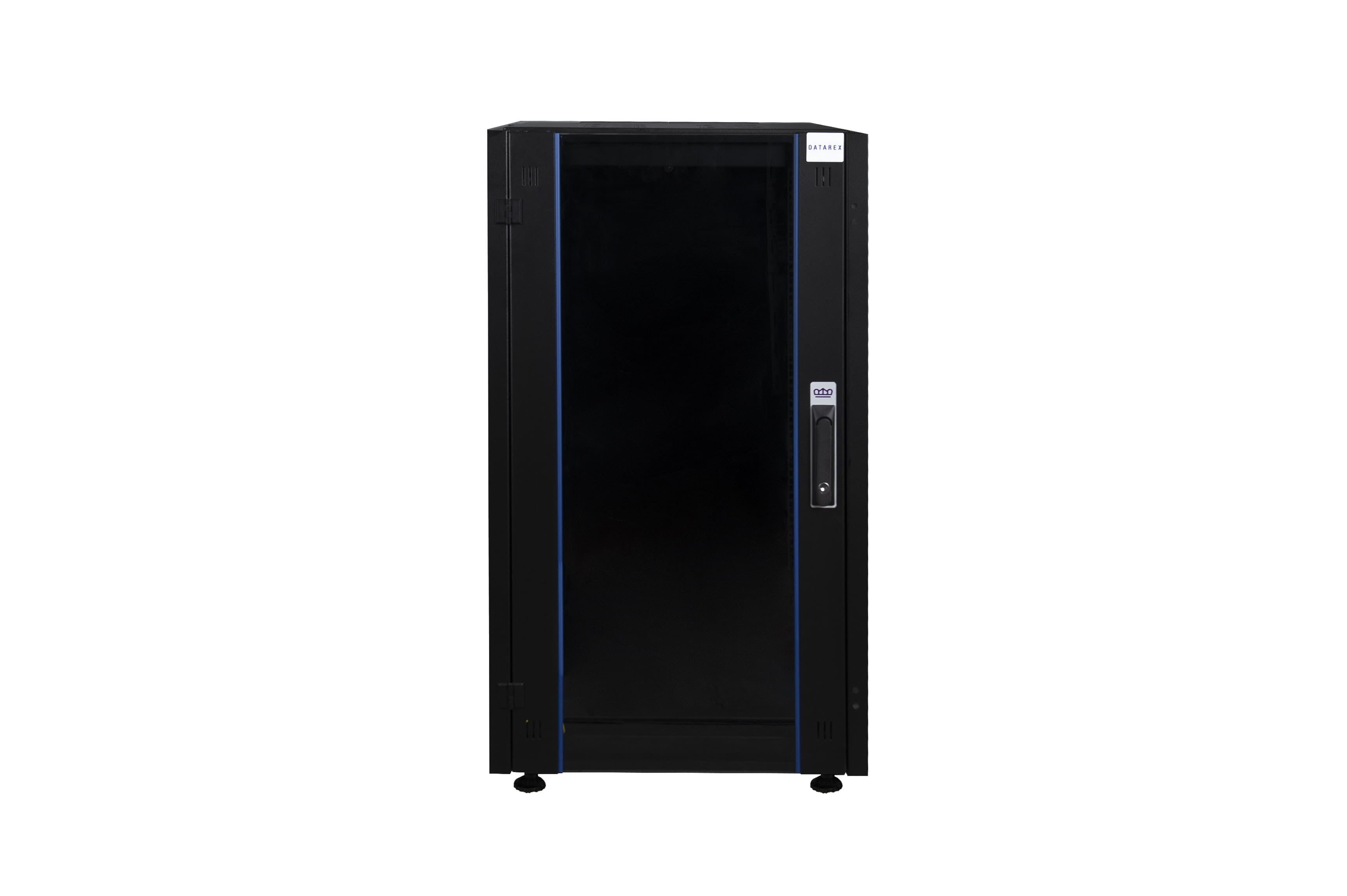 Шкаф телекоммуникационный напольный 20U 600x800 мм, стекло, черный, разборный, Datarex (DR-700011)