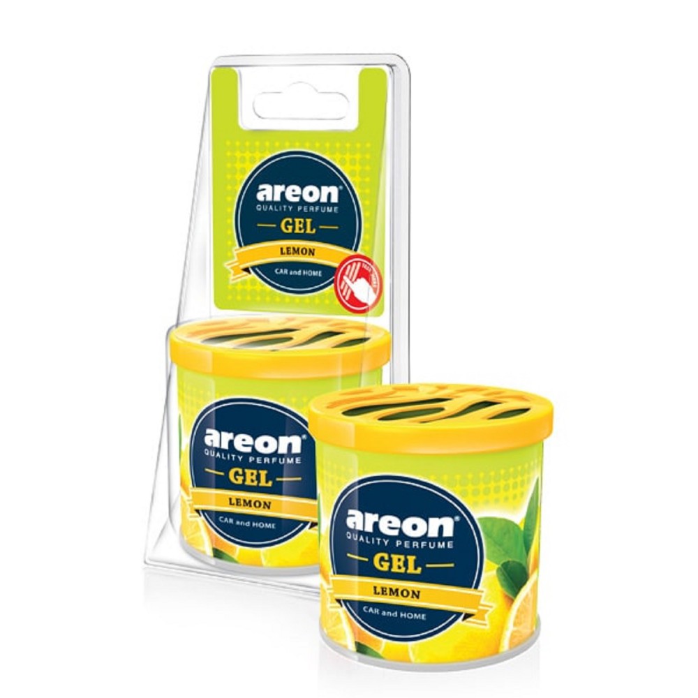 

Ароматизатор автомобильный на приборную панель AREON GEL CAN, гелевый, Лимон 80г (704-GCB-03), CAN