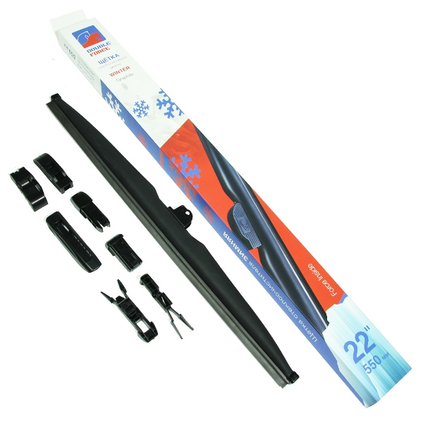 Щетка стеклоочистителя каркасная Double Force DFW22 55 см, 22", зимняя