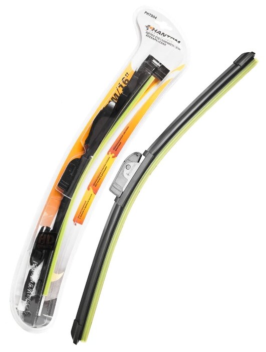 

Щетка стеклоочистителя бескаркасная на лобовое стекло Phantom PH7004 41см, 16", 1шт. (6000367), PH7004