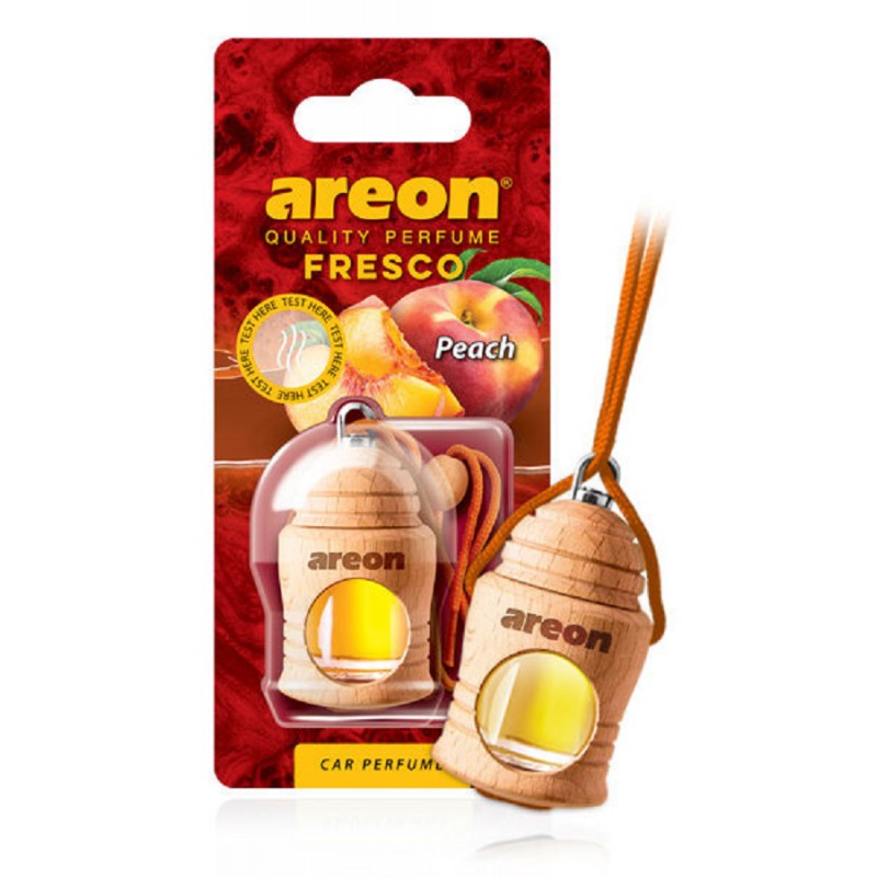 

Ароматизатор автомобильный подвесной Areon FRESCO, жидкий, персик (704-051-324), -