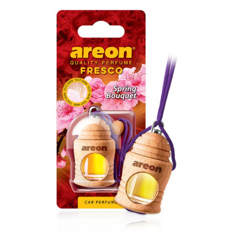 

Ароматизатор автомобильный подвесной Areon FRESCO , жидкий, весенний букет (704-051-328), -