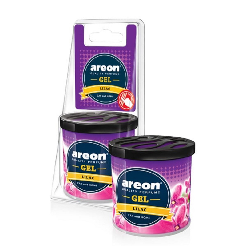 

Ароматизатор автомобильный на приборную панель Areon GEL CAN BLISTER, гелевый, сирень (704-GCB-05), -