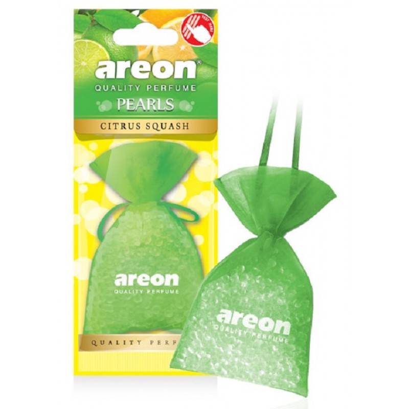 

Ароматизатор автомобильный подвесной Areon PEARLS , морская соль, цитрус (704-ABP-05), -