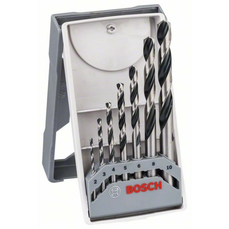 

Набор сверл, ⌀ 2-10 мм, HSS, по металлу, Bosch PointTeQ, 7 шт. (2608577347)