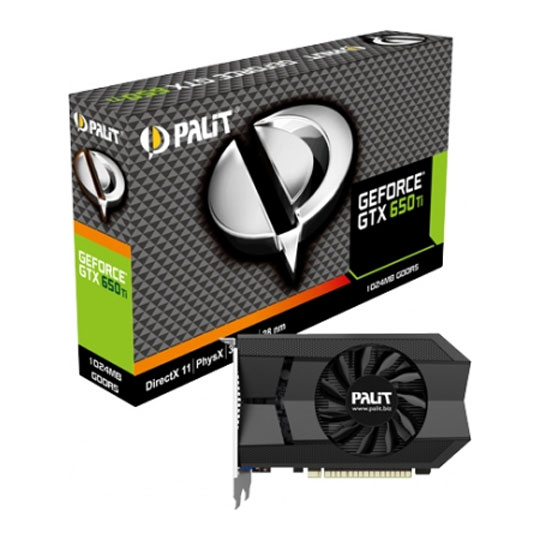 Видеокарта Palit 1Gb DDR5 (GeForce GTX 650 Ti 928Mhz PCI-E 3.0 1024Mb 5400Mhz 128 bit DVI Mini-HDMI HDCP)