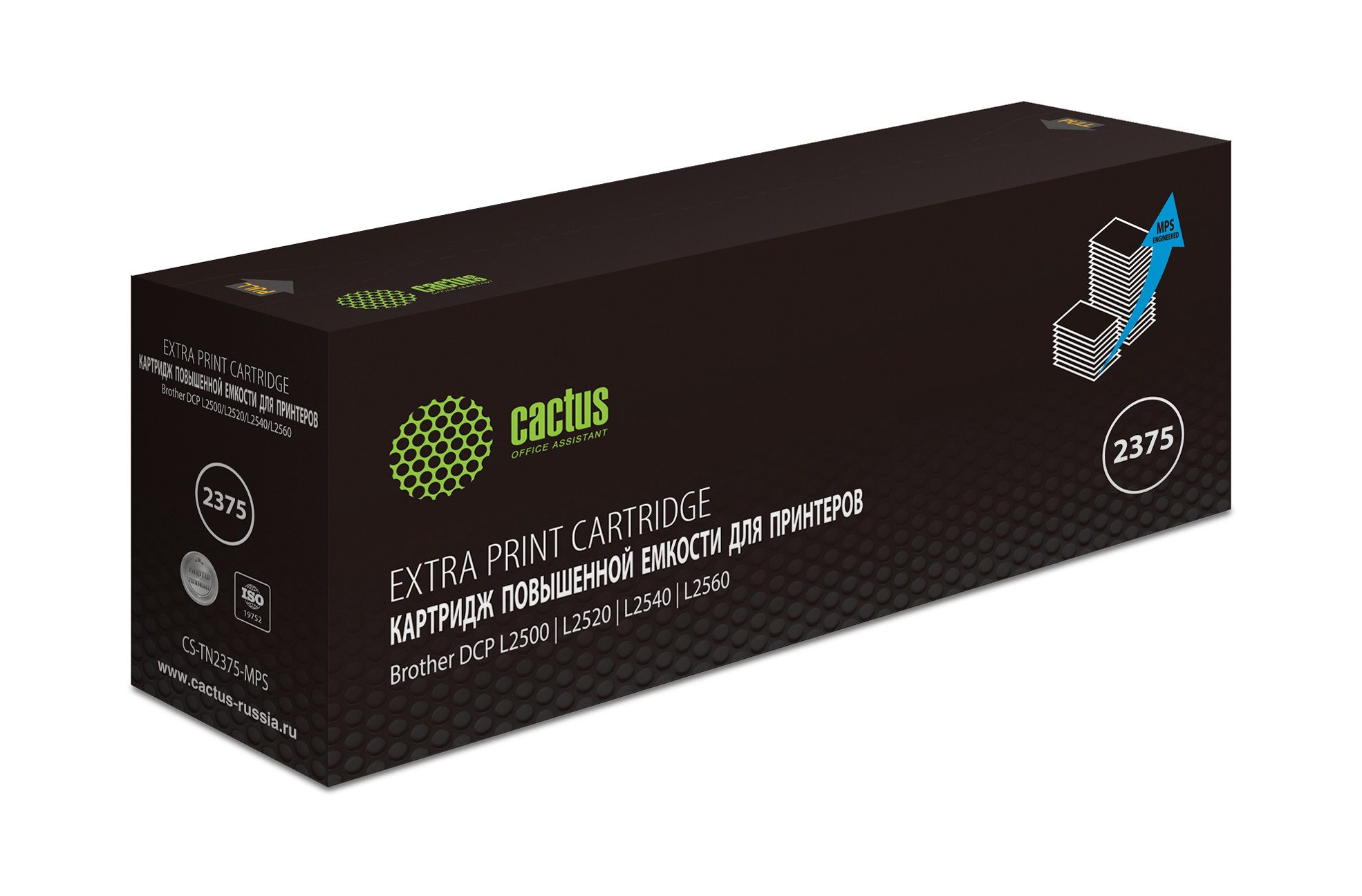 Картридж Cactus CS-TN2375-MPS, черный, 10400 страниц