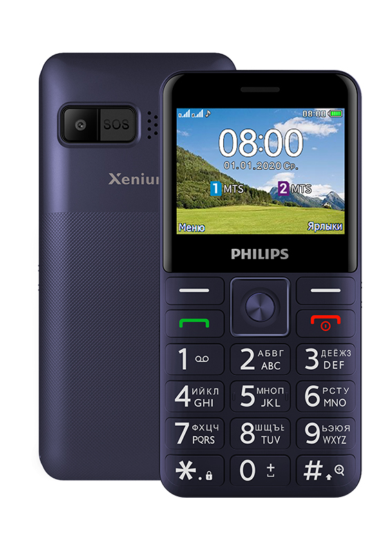 

Мобильный телефон Philips Xenium E207, 2.31" 320x240 TFT, MediaTek MT6261D, 32Mb RAM, 32Mb, BT, 1xCam, 2-Sim, 1700 мА·ч, micro-USB, синий (CTE207BL/00), Xenium E207