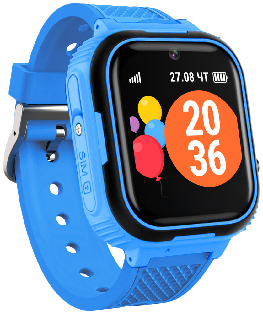 

Умные часы детские GEOZON JUNIOR, 1.44 " TFT, черный/синий (G-W11BLUB), JUNIOR