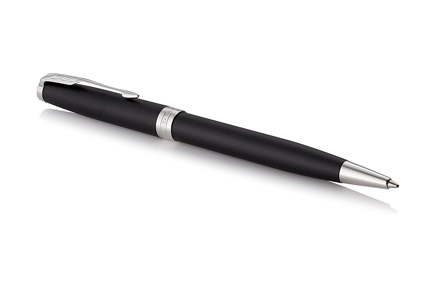 

Ручка шариковая автомат Parker Sonnet Core Sonnet , Matte Black CT, черный, лак, латунь, нержавеющая сталь, палладий, позолота, подарочная упаковка (1931524), Sonnet , Matte Black CT