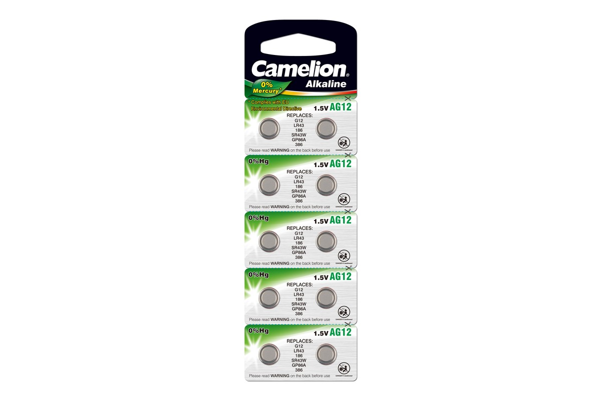 

Батарейка Camelion Mercury Free, LR43, 1.5V, 10 шт. (12820)