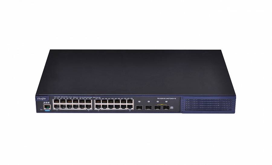 

Коммутатор Ruijie Networks RG-S2910-24GT4XS-E, управляемый, кол-во портов: 24x1 Гбит/с, SFP+ 4x10 Гбит/с, установка в стойку (RG-S2910-24GT4XS-E), RG-S2910-24GT4XS-E