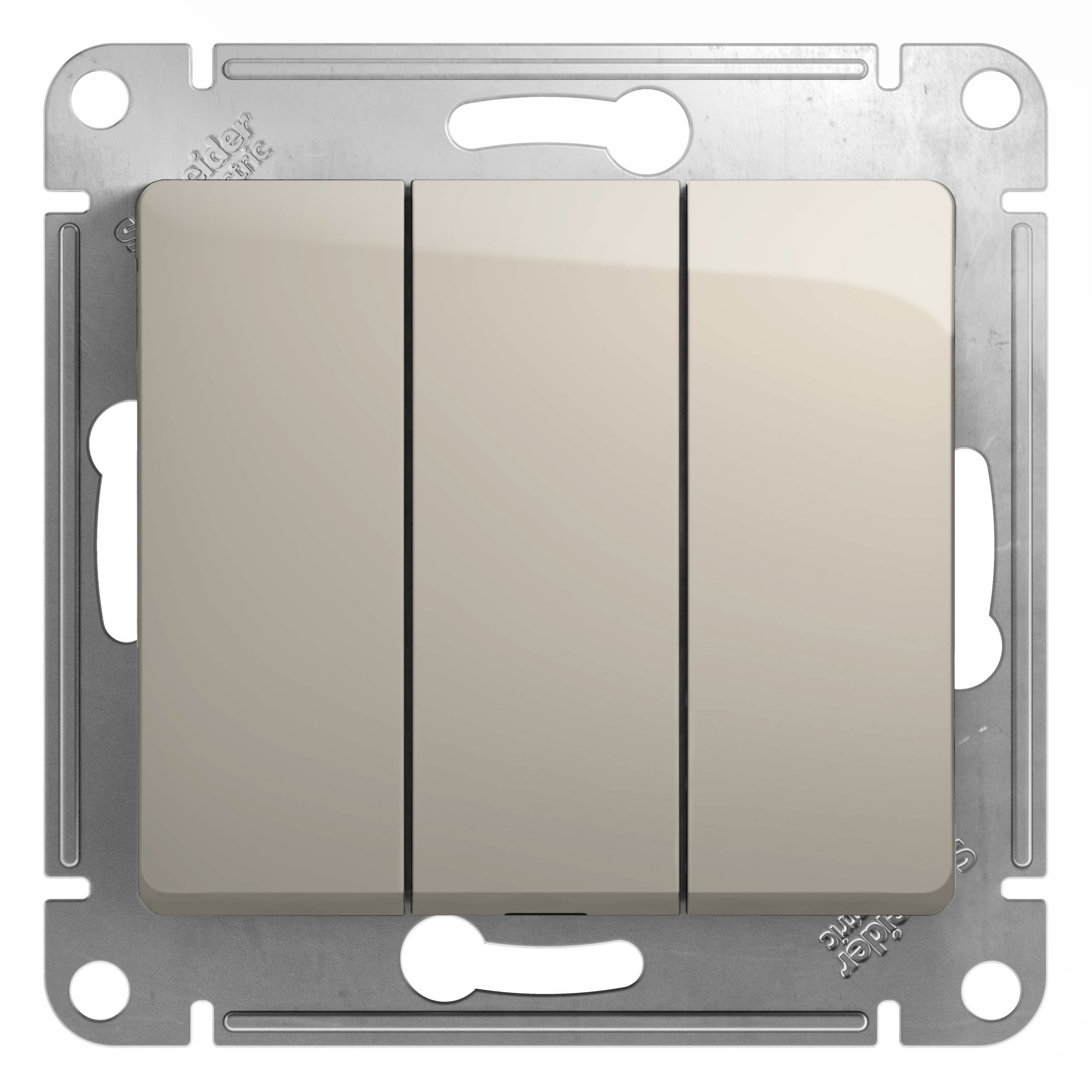 

Выключатель Schneider Electric GLOSSA, 3кл., скрытый монтаж, механизм с накладкой без рамки, молочный (GSL000931)