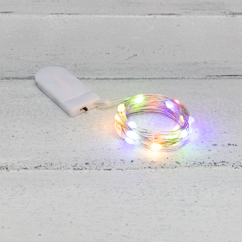 Гирлянда NEON-NIGHT светодиодная роса, ламп: 20шт., 2м, разноцветный (302-009)