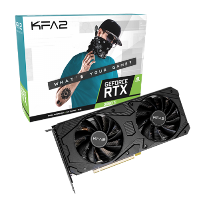 

Видеокарта KFA2 NVIDIA GeForce RTX 3060Ti CORE 1-Click OC, 8Gb DDR6, 256bit, PCI-E, HDMI, 3DP, Retail (36ISL6MD1VDK LHR), CORE 1-Click OC
