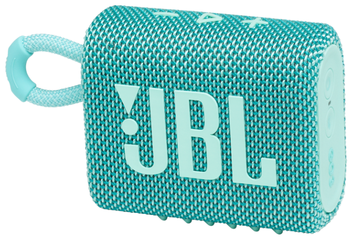 

Портативная акустика JBL GO 3, 4.2 Вт, Bluetooth, бирюзовый (JBLGO3TEAL), GO 3