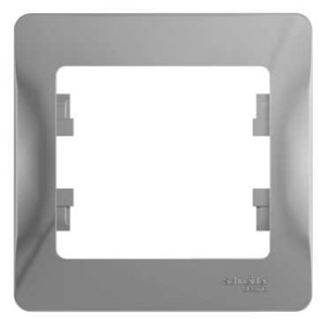 

Рамка Schneider Electric GLOSSA, горизонтальная и вертикальная, 1-пост, 2-модуля, алюминий (GSL000301)