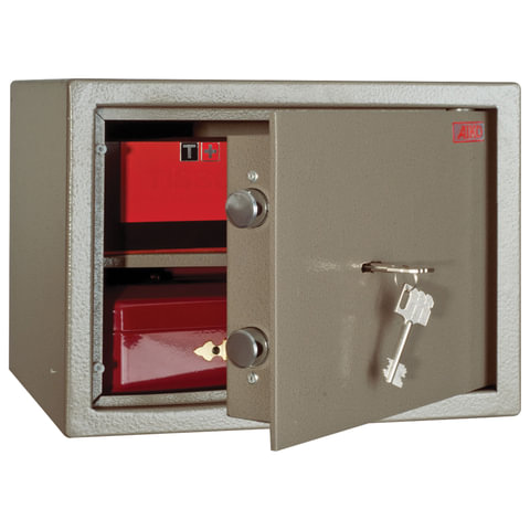 

Сейф офисный 250мм x 340мм x 280мм, 10кг, замков: 1/ключевой, 1 полка, Aiko TM 25, Коричневый, 25