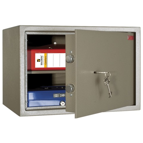 

Сейф офисный 300мм x 440мм x 355мм, 16кг, замков: 1/ключевой, 1 полка, Aiko TM 30, Коричневый, 30