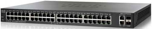 

Коммутатор Cisco SG250-50, управляемый, кол-во портов: 48x1 Гбит/с, кол-во SFP/uplink: combo RJ-45/SFP 2x1 Гбит/с, установка в стойку (SG250-50-K9-EU), SG250-50