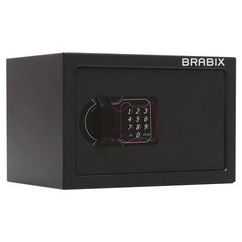 

Сейф мебельный 200мм x 310мм x 200мм, 4.5кг, замков: 1/электронный, BRABIX SF 200EL (S103BR211214), Черный, 200EL