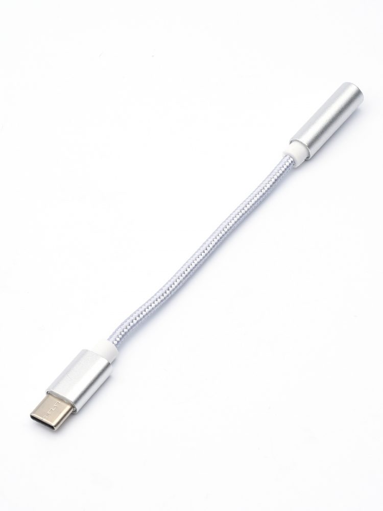 

Кабель-переходник (адаптер) Type-C-Jack 3.5mm(F), 10см, серебристый ATCOM AT2809 (AT2809), AT2809