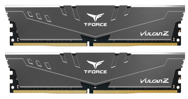 Комплект памяти DDR4 DIMM 32Gb (2x16Gb), 3200MHz, CL16, 1.35 В, Team Group, Vulcan Z gray TLZGD432G3200HC16FDC01 - фото 1