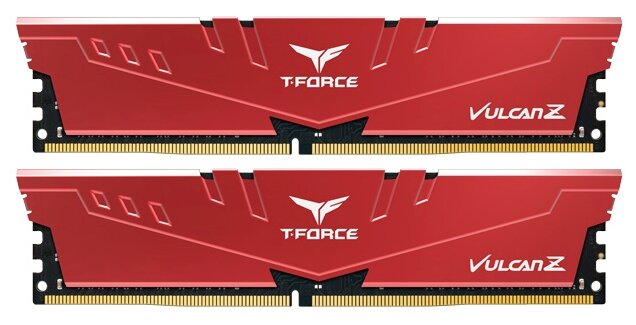 Комплект памяти DDR4 DIMM 32Gb (2x16Gb), 3200MHz, CL16, 1.35 В, Team Group, Vulcan Z Red TLZRD432G3200HC16FDC01 - фото 1