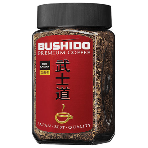 

Кофе растворимый Bushido Red Katana 100г, стеклянная банка, сублимированный (BU10009014), Red Katana