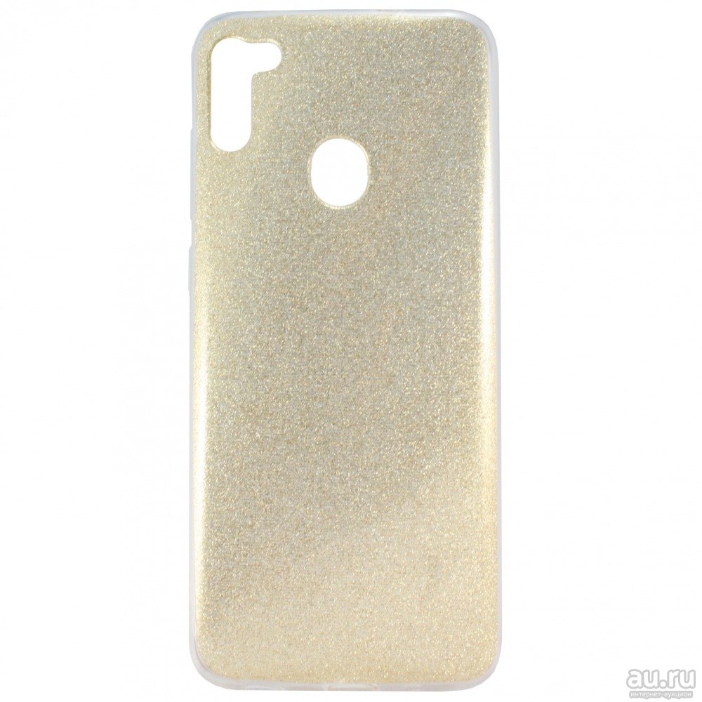 

Чехол-накладка Glamour Силиконовый для смартфона Samsung Galaxy M11, силикон, золотой (119221), Золотистый