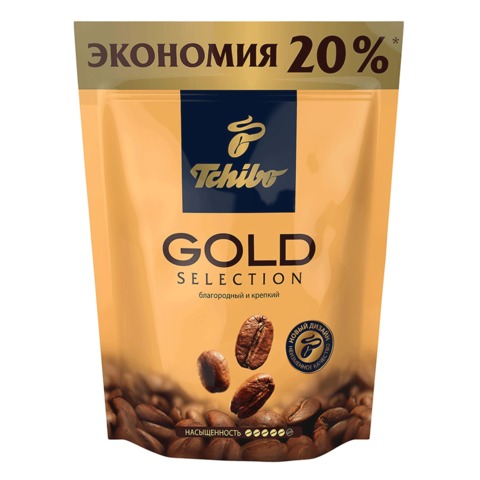 

Кофе растворимый Tchibo Gold selection 150 г, мягкая упаковка, сублимированный, Gold selection