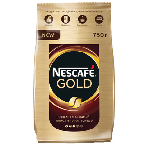 Кофе растворимый NESCAFE Gold 750 г, мягкая упаковка