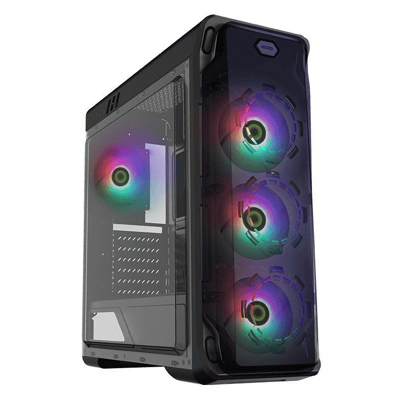 

Корпус GameMax StarLight-Black ARGB, ATX, Midi-Tower, USB 3.0, черный, Без БП, StarLight-Black ARGB