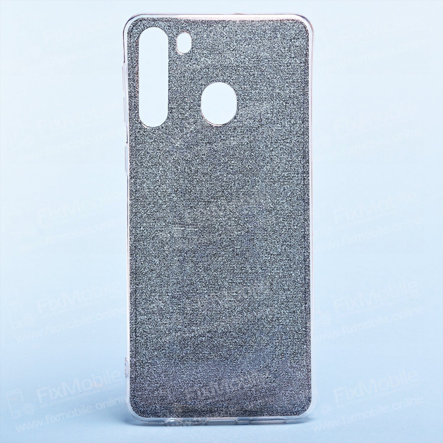 Чехол-накладка Glamour Силиконовый для смартфона Samsung Galaxy A21, силикон, черный (119192)