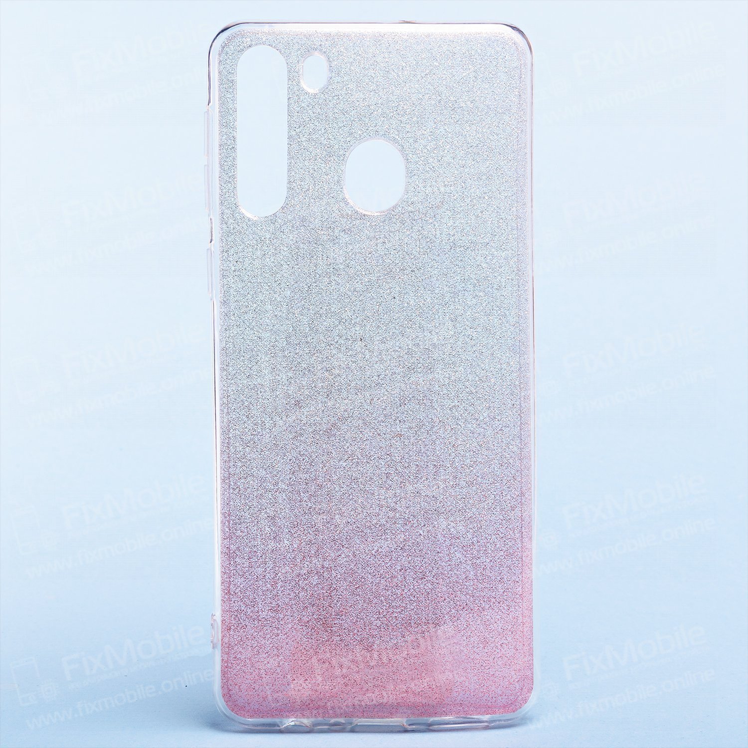 Чехол-книжка Glamour Силиконовый для смартфона Samsung Galaxy A21, силикон, розовый (119194)