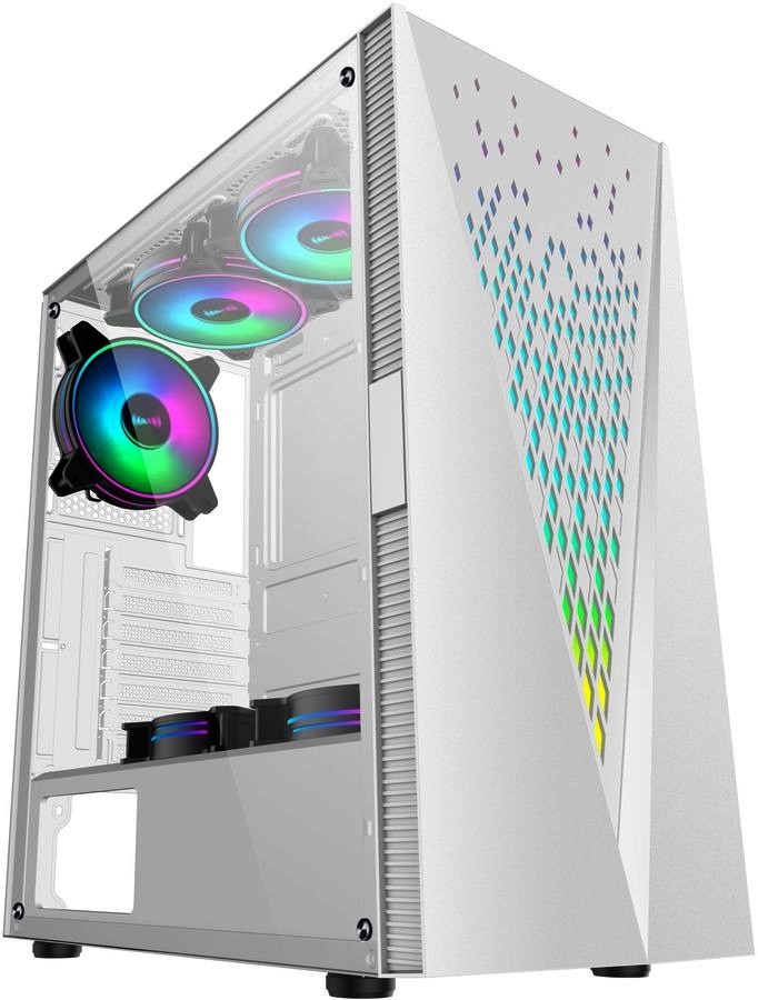 

Корпус Formula V-LINE 2055W, ATX, Midi-Tower, USB 3.0, RGB подсветка, белый, без БП, V-LINE 2055W
