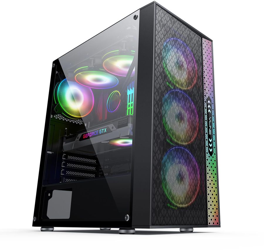 

Корпус Formula V-LINE 2056B, ATX, Midi-Tower, USB 3.0, черный, без БП, V-LINE 2056B