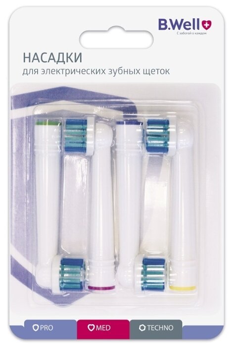 

Набор насадок B.Well для PRO-810/MED-820, белый, 4шт. (1214358), PRO-810/MED-820