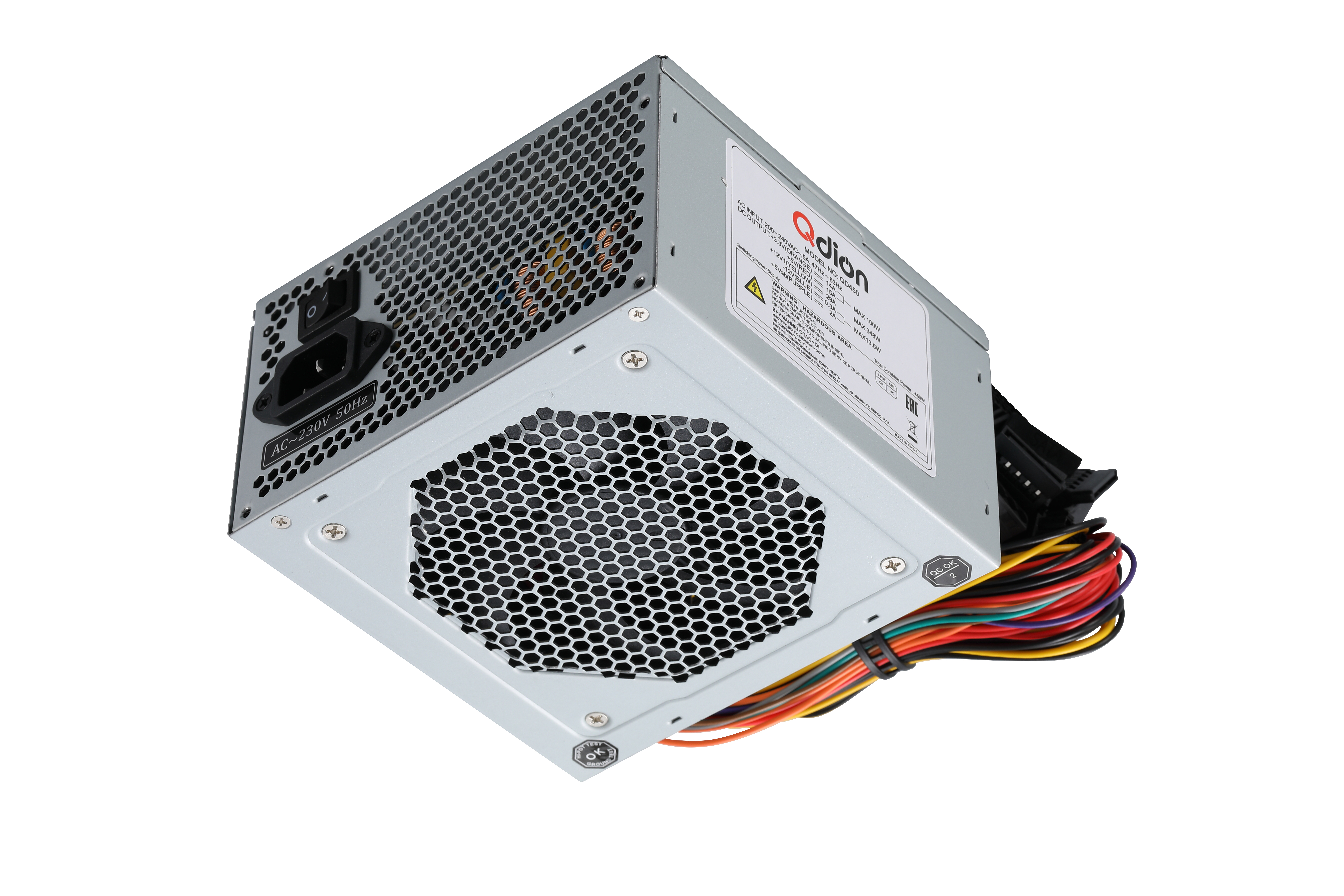 

Блок питания 450 Вт ATX Qdion QD450, 120 мм, QD450