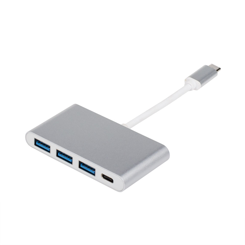 Концентратор ATCOM AT2808 3xUSB 30 1xUSB-C серебристый AT2808 140000₽