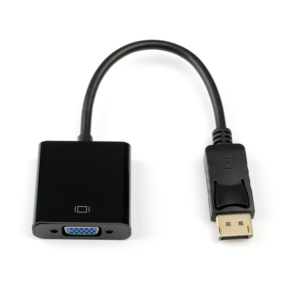 

Кабель-переходник (адаптер) DisplayPort(20M)-VGA(15F), 10 см, черный Atcom AT6851 (AT6851), AT6851