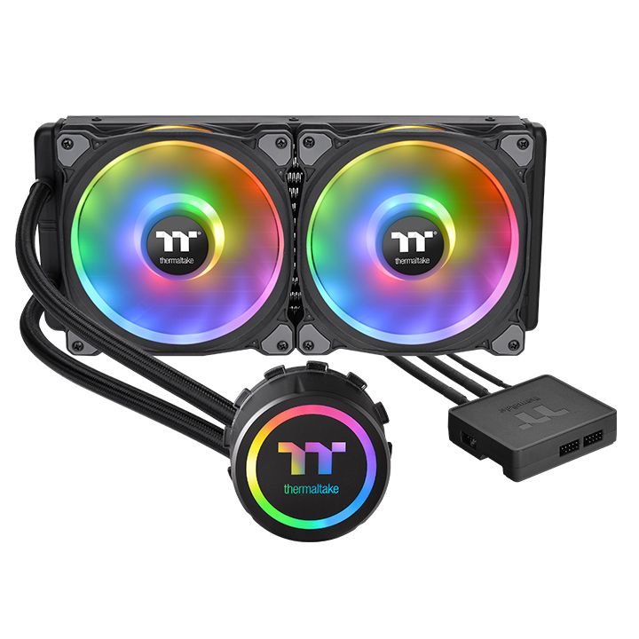 

Жидкостное охлаждение Thermaltake Floe DX RGB 280 TT Premium Edition для Socket 115x/2066/2011/2011-3/1356/1366/1200/AM4/AM3/AM3+/FM1/AM2+/FM2/FM2+, 2x140мм, RGB LED (CL-W257-PL14SW-A), Floe DX RGB 280 TT Premium Edition