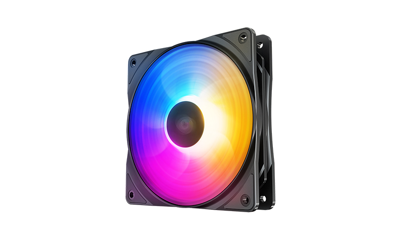Вентилятор Deepcool RF120FS RGB , 120мм, 1500rpm, 27 дБ, 4-pin PWM, 1шт, RGB - фото 1