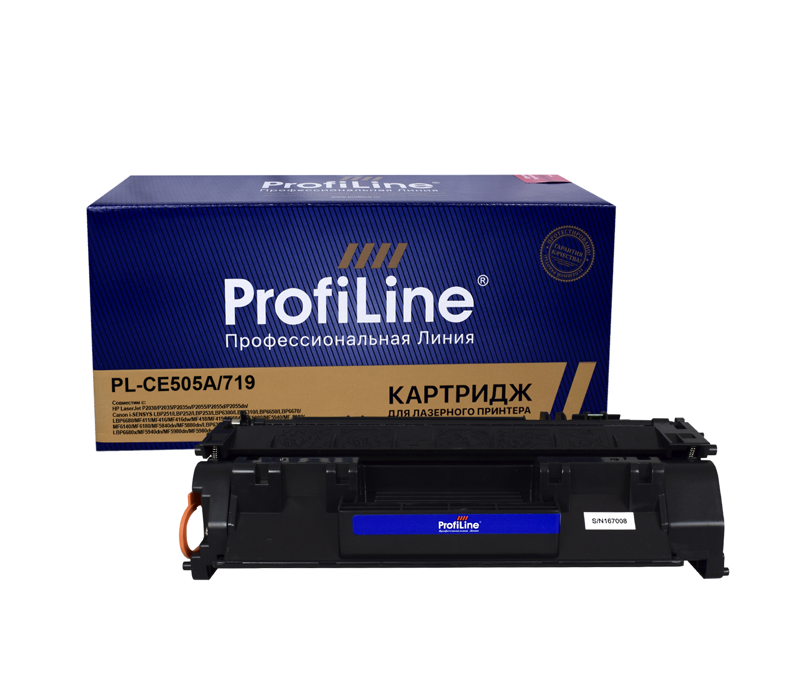 

Картридж лазерный ProfiLine PL_CE505A/CF280A/719, черный, 2700 страниц, совместимый для LaserJet P2030/P2035/P2035n/P2055/P2055d/P2055dn/LaserJet Pro M401/M401dne/M401a/M401d/M401dn/M401dw/M425/M425dn/M425dw, i-SENSYS LBP251/LBP252/LBP253/LBP6300/LBP6310/