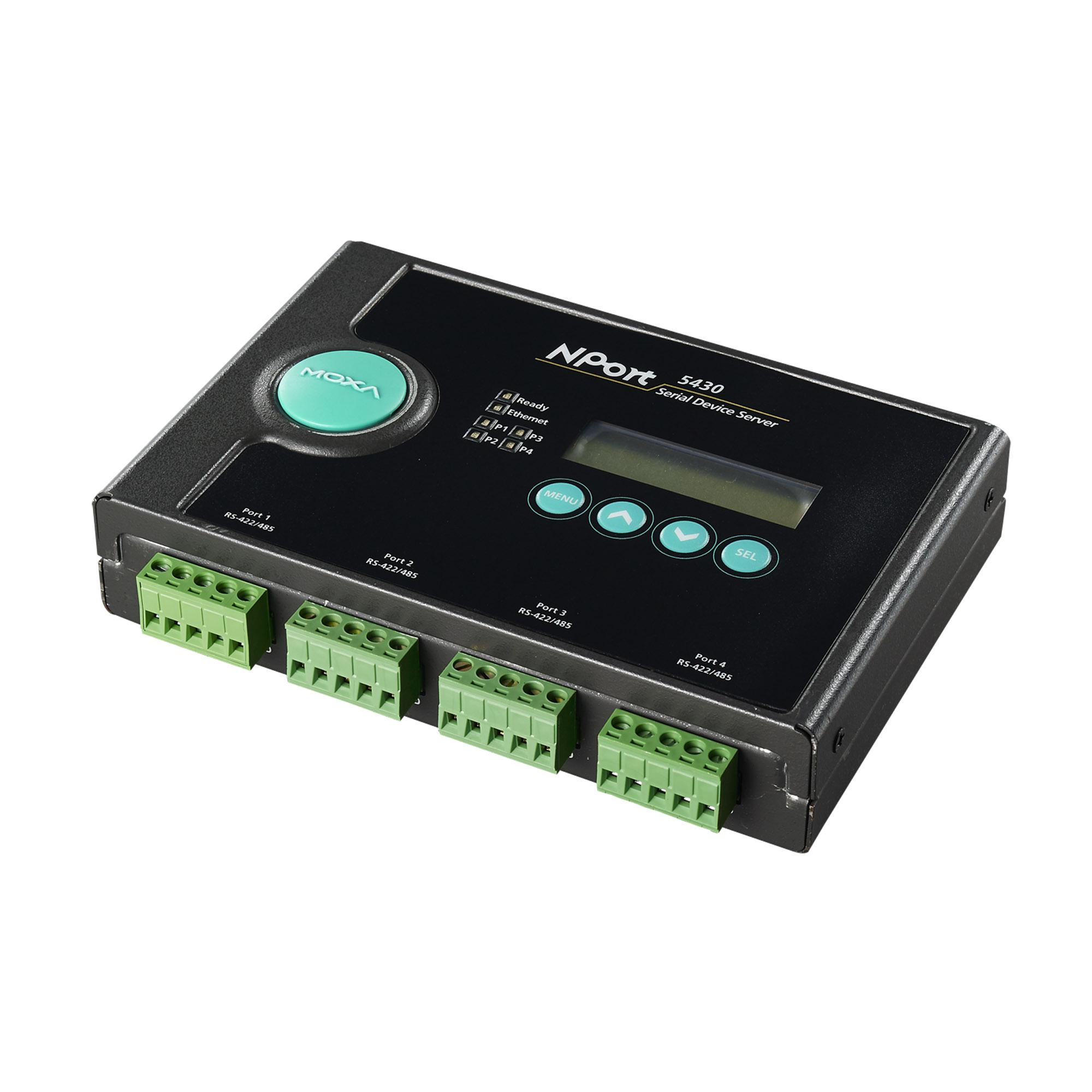 

Преобразователь MOXA NPORT 5430I, 4-порта RS-422/485 в Ethernet c изоляцией 2КВ, черный, NPORT 5430I