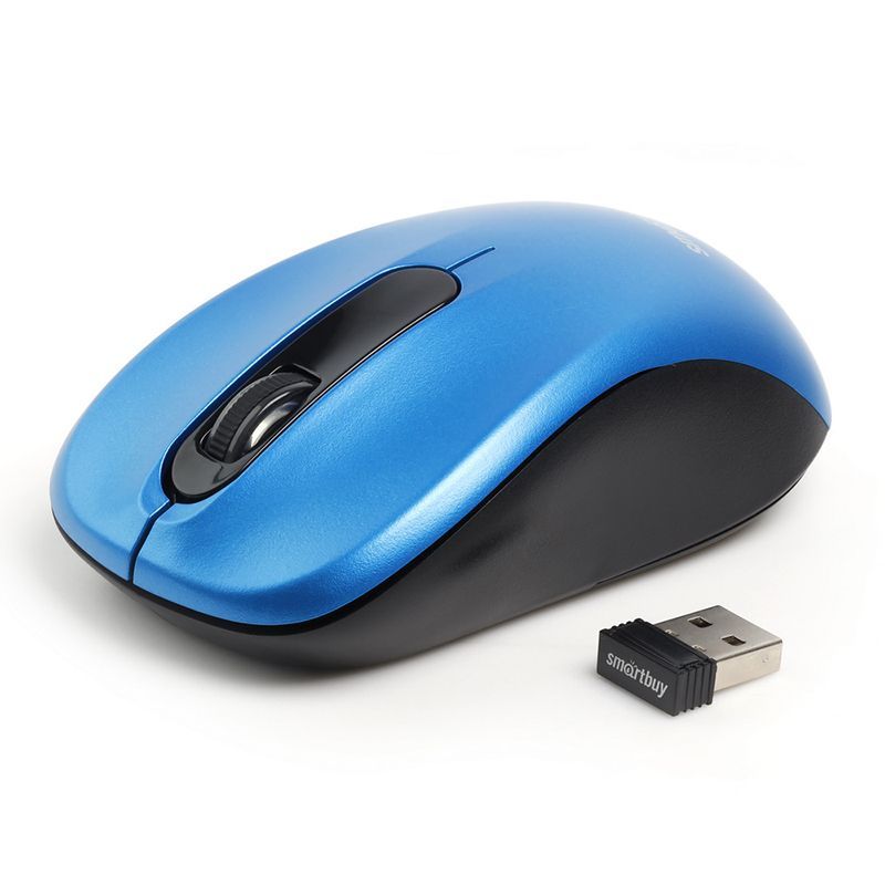 

Мышь беспроводная SmartBuy ONE 378, 1600dpi, оптическая светодиодная, USB, синий (SBM-378AG-B), ONE 378